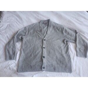 Carhartt WIP Albion Cardigan Grey Mens XL Heavy Button Up Sweater